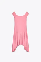 ROBE POLYAMIDE BAS ASYMÉTRIQUE
