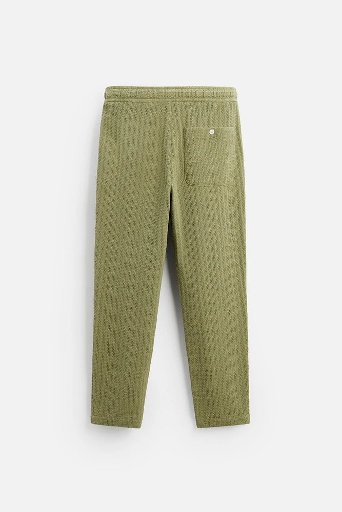 PANTALON À TEXTURE