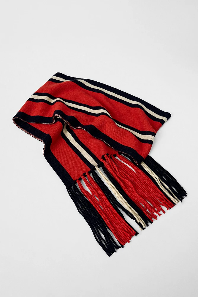 ÉCHARPE À RAYURES BOBBY GILLESPIE X ZARA
