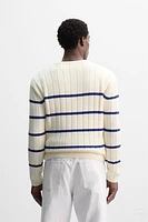 PULL EN JACQUARD À RAYURES ÉDITION LIMITÉE