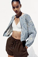 BLOUSON BOMBER STRUCTURÉ
