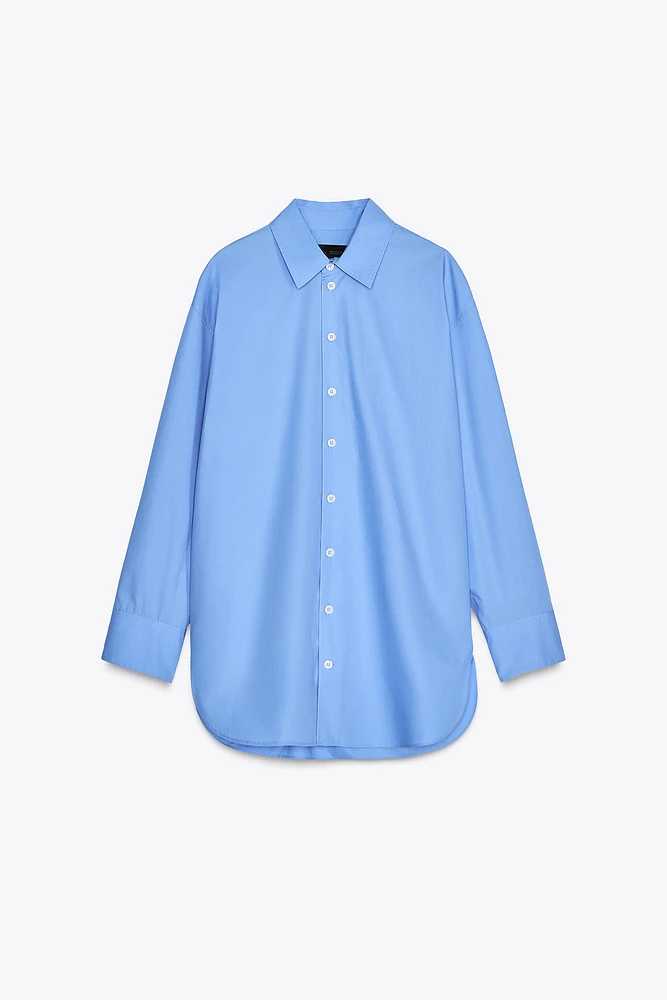 OVERSIZED POPLIN SHIRT ZW COLLECTION