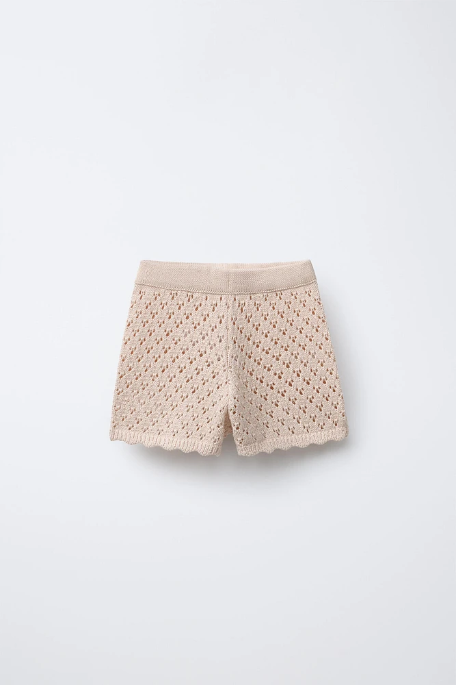 SHORT EN MAILLE