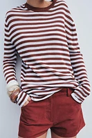 PULL RUSTIQUE À RAYURES
