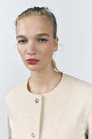 BOUCLÉ BUTTON JACKET