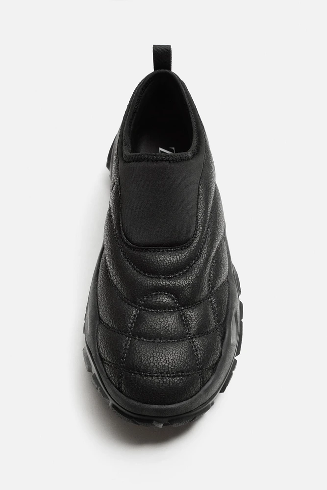 LACELESS QUILTED SNEAKERS