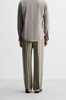 LIMITED EDITION 100% CUPRO STRIPED PANTS