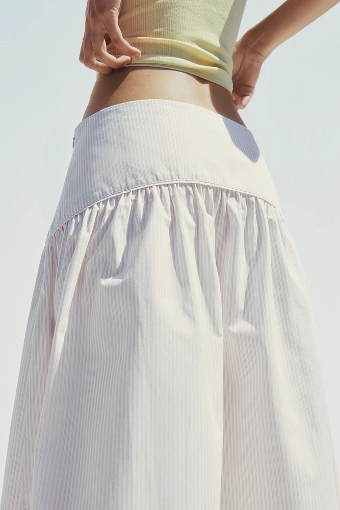 JUPE MIDI RAYURES