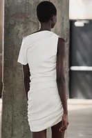 ROBE COURTE DRAPÉE COLLECTION ZW