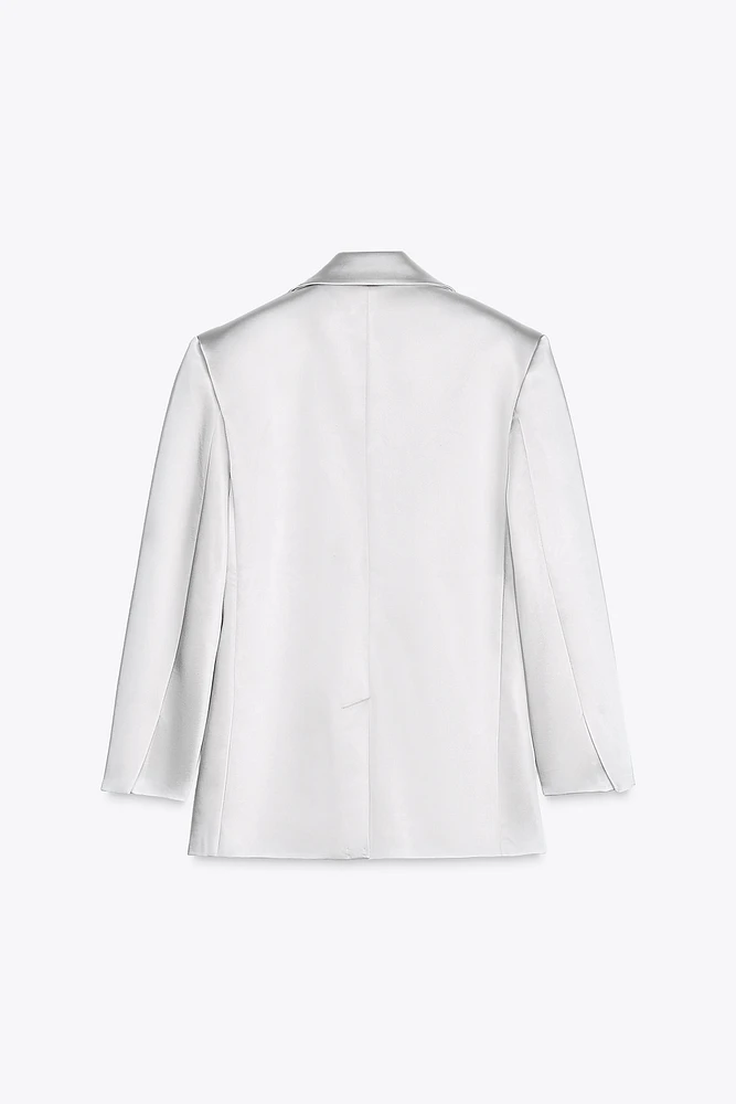 OVERSIZED SATIN BLAZER