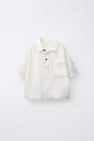 CHEMISE CONTRASTE 100 % LIN