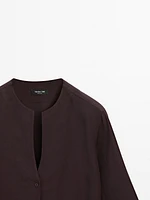 Flowing shirt with cord details
