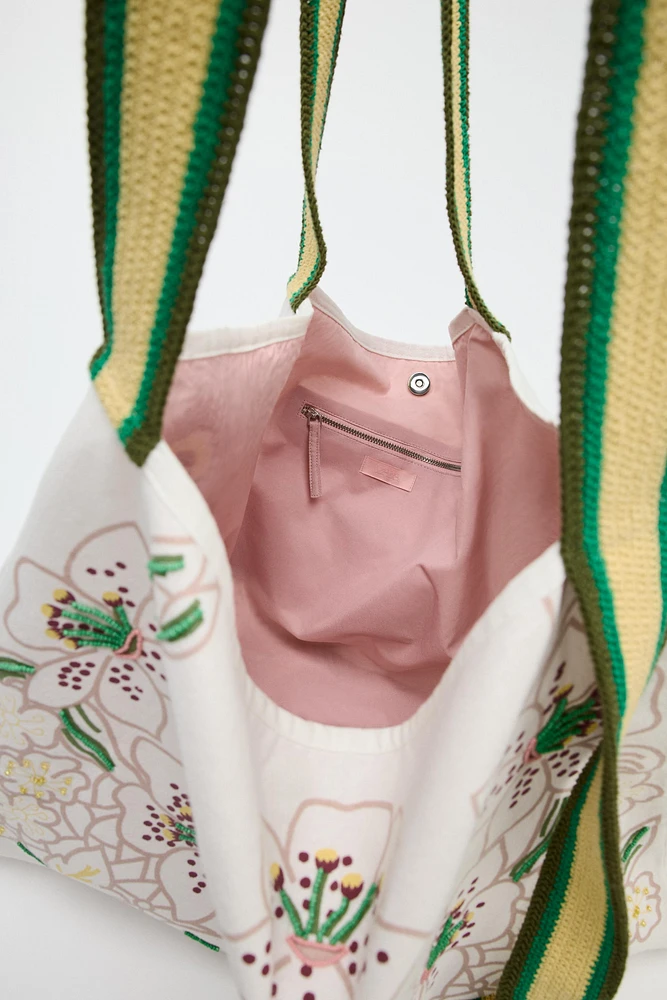 MAXI SAC SHOPPER TISSU FANTAISIE