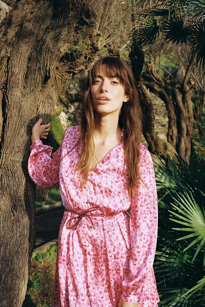 ROBE COURTE À IMPRIMÉ FLORAL