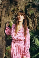 ROBE COURTE À IMPRIMÉ FLORAL