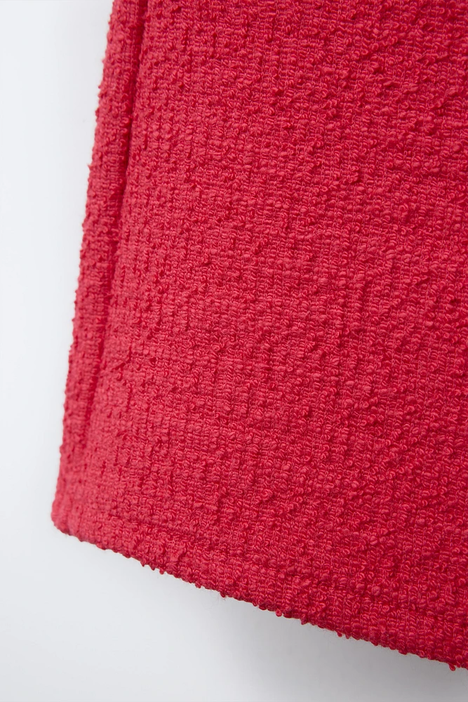 TEXTURED TIE SKORT