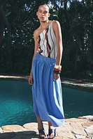 ZW COLLECTION POPLIN MIDI SKIRT