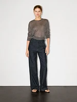 Jean straight taille haute