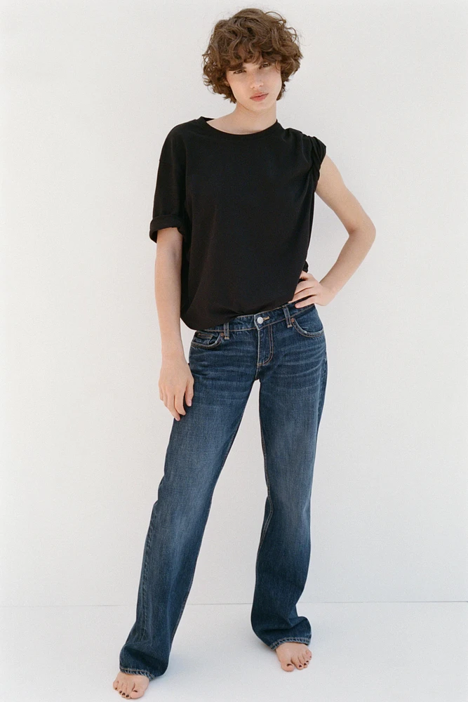 TRF LOW-RISE WIDE LEG JEANS