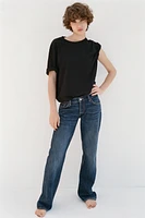 TRF LOW-RISE WIDE LEG JEANS
