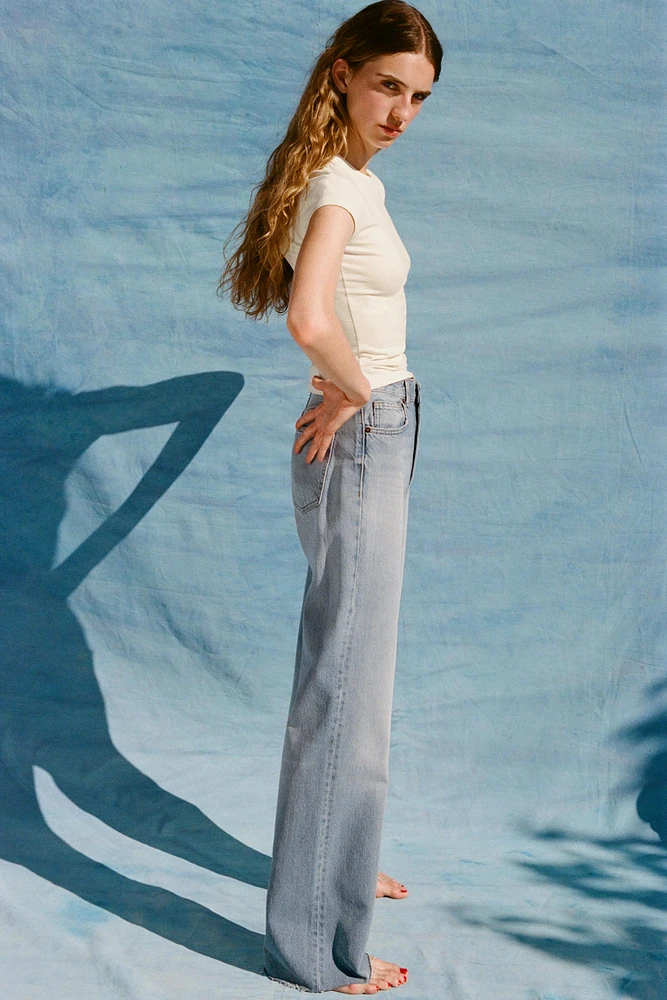 JEAN TRF COUPE LARGE TAILLE HAUTE
