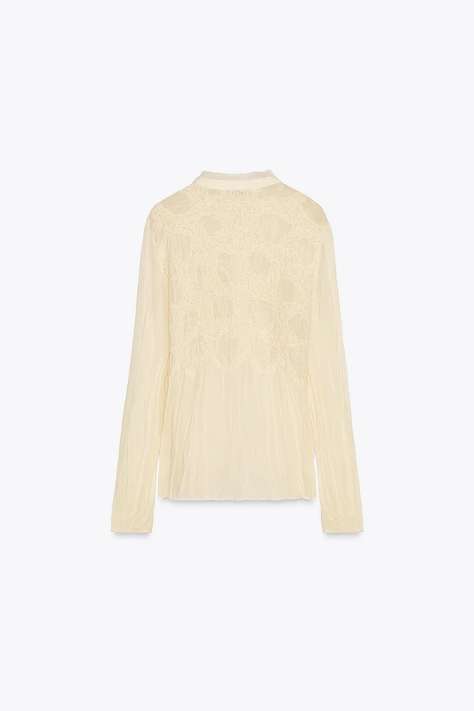 BEADED EMBROIDERED BLOUSE ZW COLLECTION