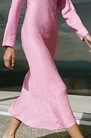 JACQUARD MIDI DRESS