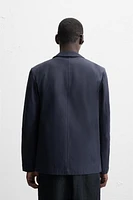 STRUCTURED HERRINGBONE OVERSHIRT