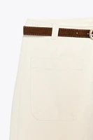 Z1975 BELTED HIGH-WAISTED CULOTTES