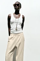 LINEN BALLOON PANTS