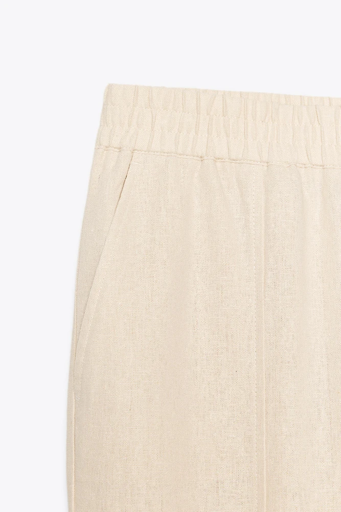LINEN BALLOON PANTS