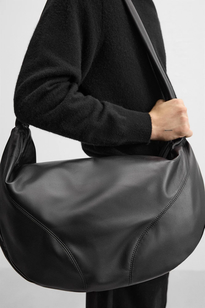 LEATHER SHOULDER BAG