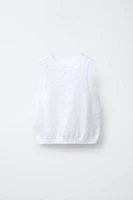 SEQUIN KNIT TOP