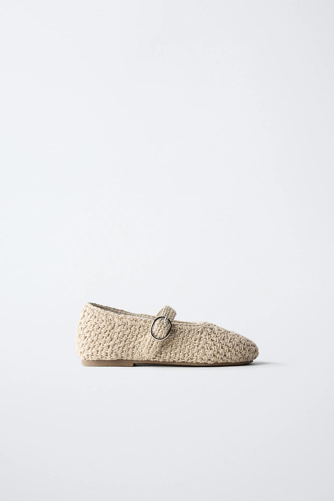 ZARA TIMELESS - CROCHET BALLET FLATS