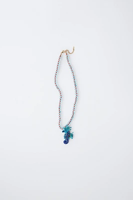 COLLIER FANTAISIE HIPPOCAMPE