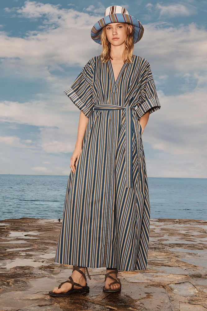 ROBE RAYURES CEINTURE LIMITED EDITION