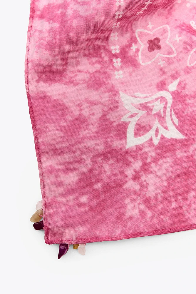 STONE PRINT SCARF