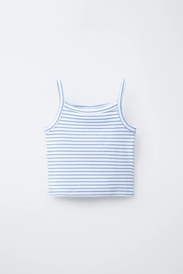 STRIPED RIB TOP