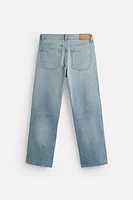 RIPPED REGULAR STRAIGHT FIT JEANS