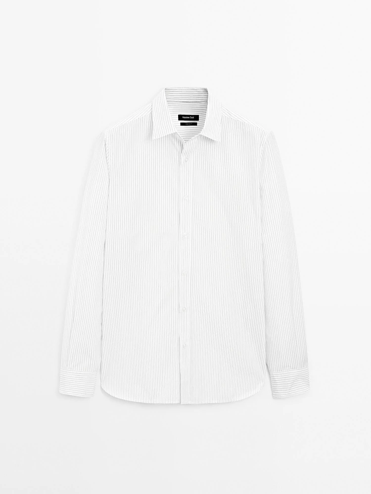 100% cotton regular fit poplin shirt