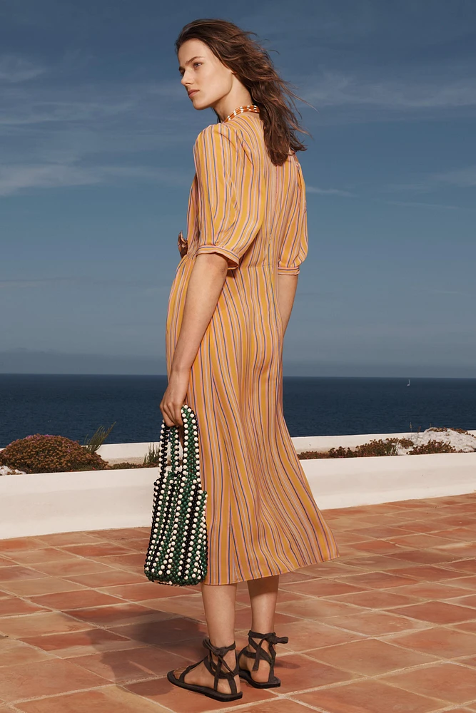 ROBE MIDI RAYURES LIMITED EDITION