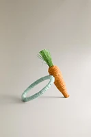 SET OF CARROT JUTE NAPKIN RINGS (SET OF 4)