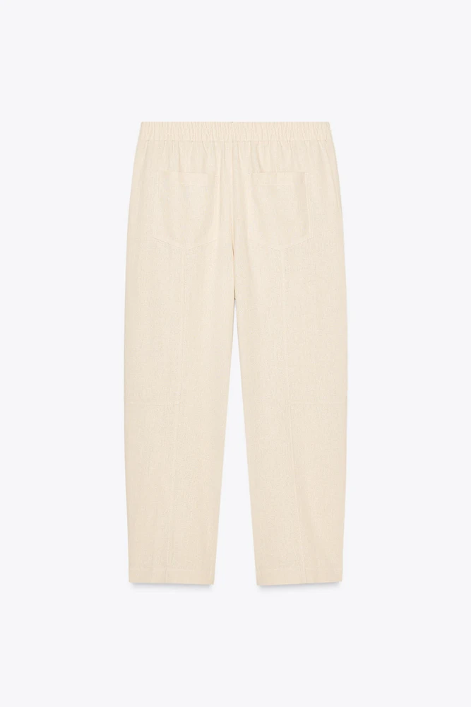 LINEN BALLOON PANTS