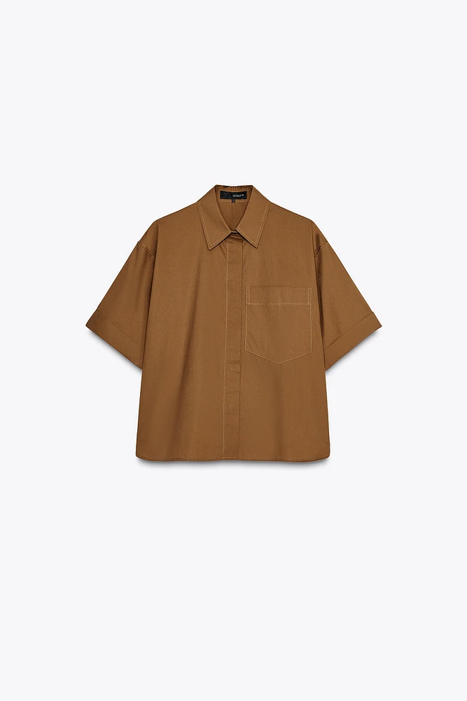 POPLIN POCKET SHIRT