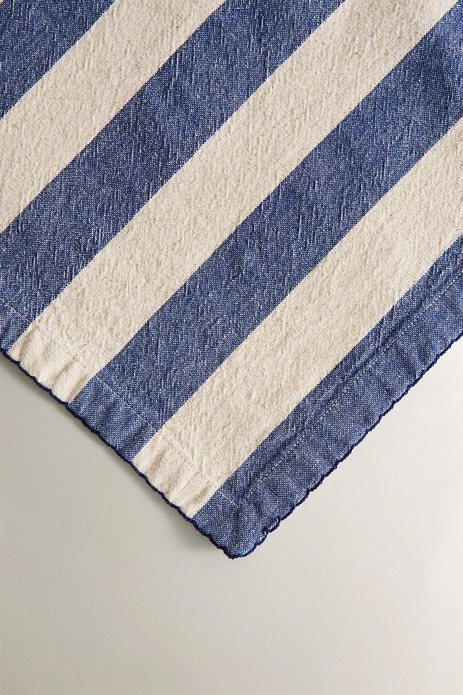 NAPPE BANDES FIL TEINTÉ