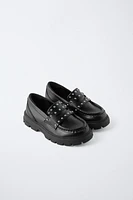 STUDDED LOAFERS
