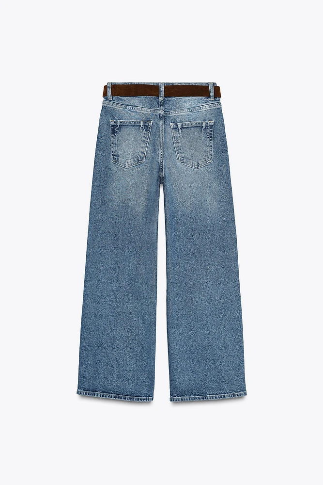Z1975 BELTED HIGH-WAISTED CULOTTES