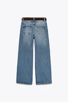 Z1975 BELTED HIGH-WAISTED CULOTTES