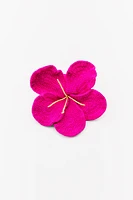 OVERSIZED CROCHET FLOWER HAIR TIE