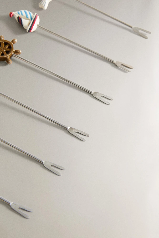 SET OF MARINE APPETIZER SKEWERS (SET OF 6)